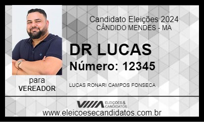 Candidato DR LUCAS 2024 - CÂNDIDO MENDES - Eleições