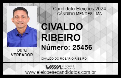 Candidato CIVALDO RIBEIRO 2024 - CÂNDIDO MENDES - Eleições