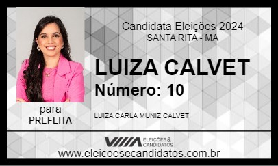 Candidato LUIZA CALVET 2024 - SANTA RITA - Eleições