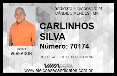 Candidato CARLINHOS SILVA 2024 - CÂNDIDO MENDES - Eleições