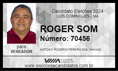 Candidato ROGER SOM 2024 - LUÍS DOMINGUES - Eleições