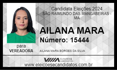 Candidato AILANA MARA 2024 - SÃO RAIMUNDO DAS MANGABEIRAS - Eleições