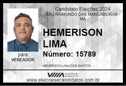 Candidato HEMERISON LIMA 2024 - SÃO RAIMUNDO DAS MANGABEIRAS - Eleições