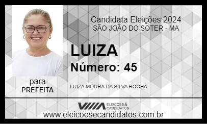 Candidato LUIZA 2024 - SÃO JOÃO DO SOTER - Eleições