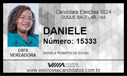 Candidato DANIELE 2024 - DUQUE BACELAR - Eleições