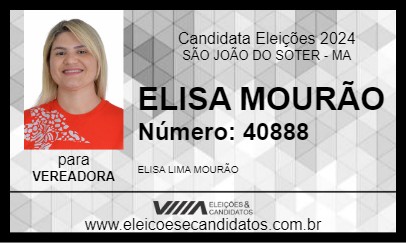 Candidato ELISA MOURÃO 2024 - SÃO JOÃO DO SOTER - Eleições