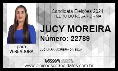 Candidato JUCY MOREIRA 2024 - PEDRO DO ROSÁRIO - Eleições