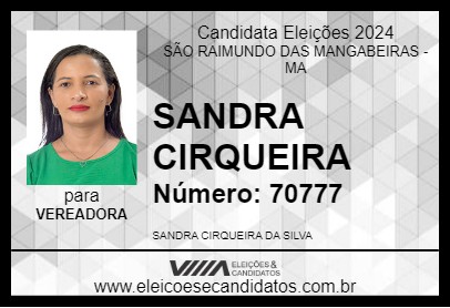 Candidato SANDRA CIRQUEIRA 2024 - SÃO RAIMUNDO DAS MANGABEIRAS - Eleições