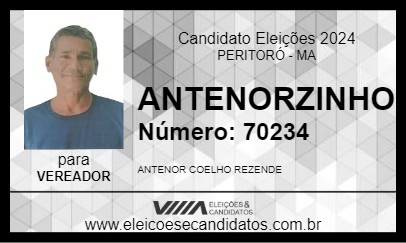 Candidato ANTENORZINHO 2024 - PERITORÓ - Eleições