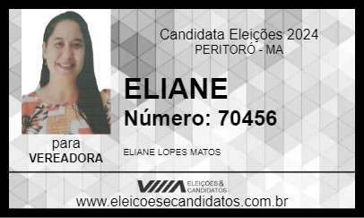 Candidato ELIANE 2024 - PERITORÓ - Eleições