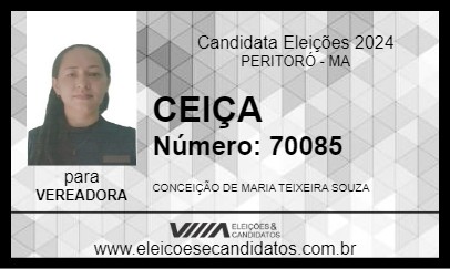 Candidato CEIÇA 2024 - PERITORÓ - Eleições