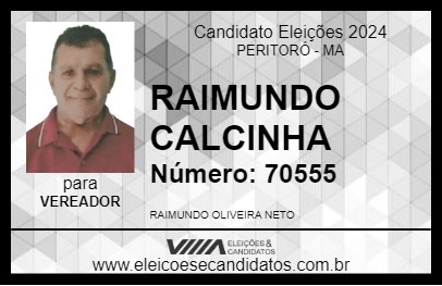 Candidato RAIMUNDO CALCINHA 2024 - PERITORÓ - Eleições