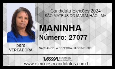 Candidato MANINHA 2024 - SÃO MATEUS DO MARANHÃO - Eleições