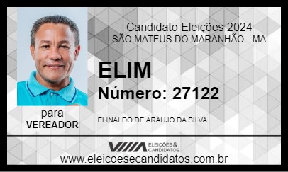 Candidato ELIM 2024 - SÃO MATEUS DO MARANHÃO - Eleições