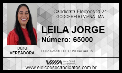 Candidato LEILA JORGE 2024 - GODOFREDO VIANA - Eleições