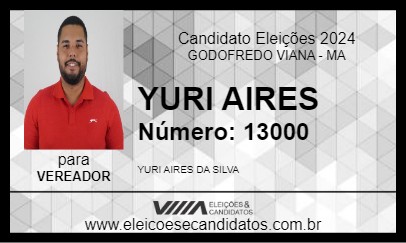 Candidato YURI AIRES 2024 - GODOFREDO VIANA - Eleições