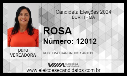 Candidato ROSA 2024 - BURITI - Eleições