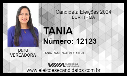 Candidato TANIA 2024 - BURITI - Eleições