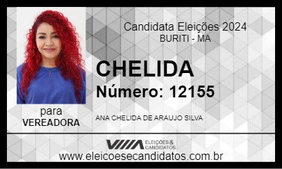 Candidato CHELIDA 2024 - BURITI - Eleições