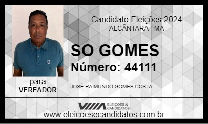 Candidato SO GOMES 2024 - ALCÂNTARA - Eleições