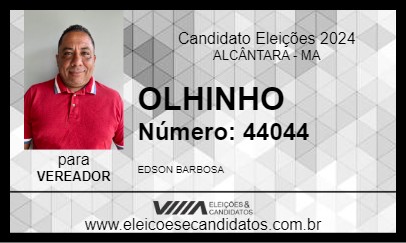 Candidato OLHINHO 2024 - ALCÂNTARA - Eleições