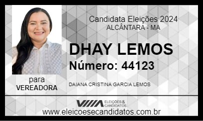 Candidato DHAY LEMOS 2024 - ALCÂNTARA - Eleições