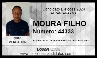 Candidato MOURA FILHO 2024 - ALCÂNTARA - Eleições