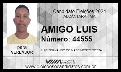 Candidato AMIGO LUIS 2024 - ALCÂNTARA - Eleições