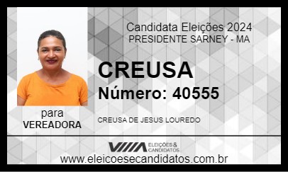 Candidato CREUSA 2024 - PRESIDENTE SARNEY - Eleições