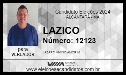 Candidato LAZICO 2024 - ALCÂNTARA - Eleições