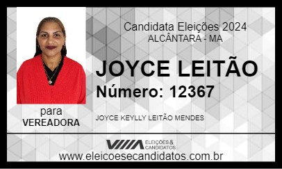 Candidato JOYCE LEITÃO 2024 - ALCÂNTARA - Eleições