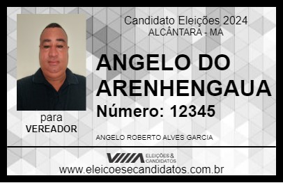 Candidato ANGELO DO ARENHENGAUA 2024 - ALCÂNTARA - Eleições