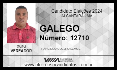 Candidato GALEGO 2024 - ALCÂNTARA - Eleições