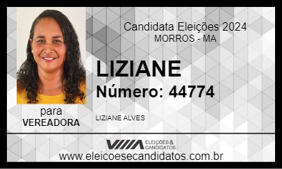 Candidato LIZIANE 2024 - MORROS - Eleições