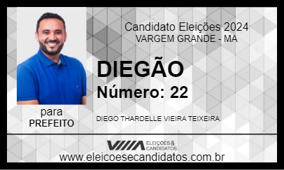 Candidato DIEGÃO 2024 - VARGEM GRANDE - Eleições