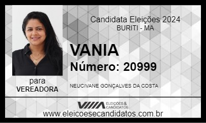 Candidato VANIA 2024 - BURITI - Eleições