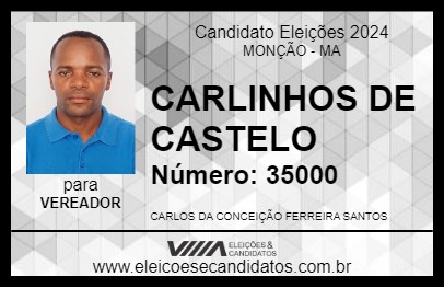 Candidato CARLINHOS DE CASTELO 2024 - MONÇÃO - Eleições