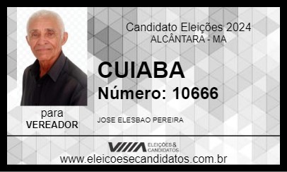 Candidato CUIABA 2024 - ALCÂNTARA - Eleições