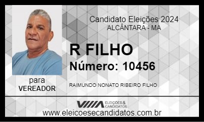 Candidato R FILHO 2024 - ALCÂNTARA - Eleições