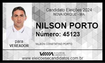 Candidato NILSON PORTO 2024 - NOVA IORQUE - Eleições