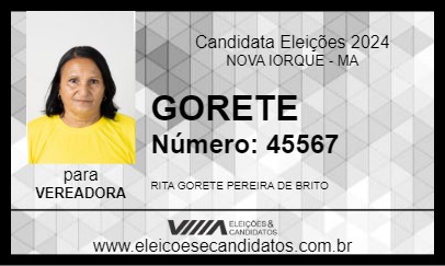 Candidato GORETE 2024 - NOVA IORQUE - Eleições