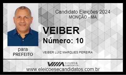 Candidato VEIBER 2024 - MONÇÃO - Eleições