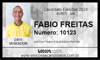 Candidato FABIO FREITAS 2024 - BURITI - Eleições