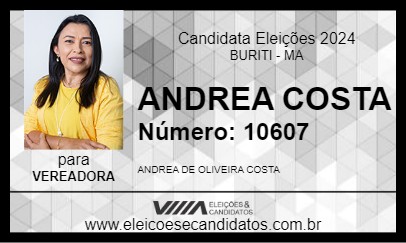 Candidato ANDREA COSTA 2024 - BURITI - Eleições