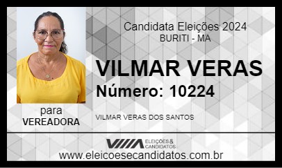 Candidato VILMAR VERAS 2024 - BURITI - Eleições