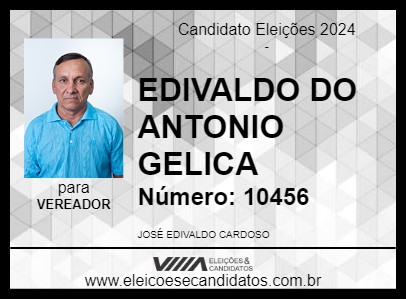 Candidato EDIVALDO DO ANTONIO GELICA 2024 - BURITI - Eleições