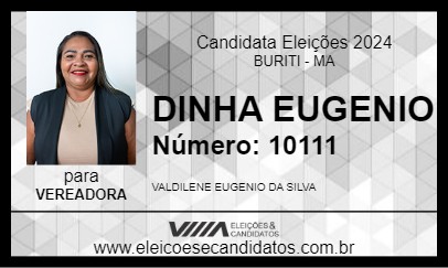 Candidato DINHA EUGENIO 2024 - BURITI - Eleições