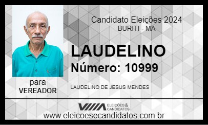 Candidato LAUDELINO 2024 - BURITI - Eleições