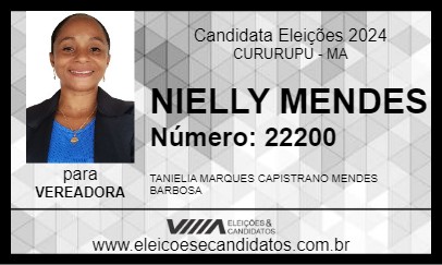 Candidato NIELLY MENDES 2024 - CURURUPU - Eleições