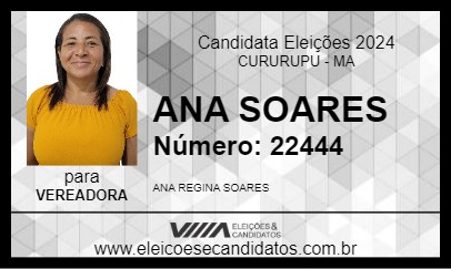 Candidato ANA SOARES 2024 - CURURUPU - Eleições